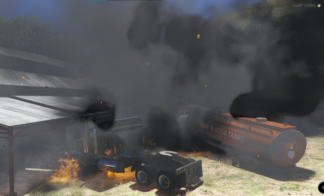 DOJRP_Updates's tweet image. [delayed] LSFD on scene of a crash involving a Ron Oil Tanker Truck. Fire has been extinguished at this time and at least one victim transported to the hospital, whose status is unknown at this time.
#dojrp #lsfd #FiveM
