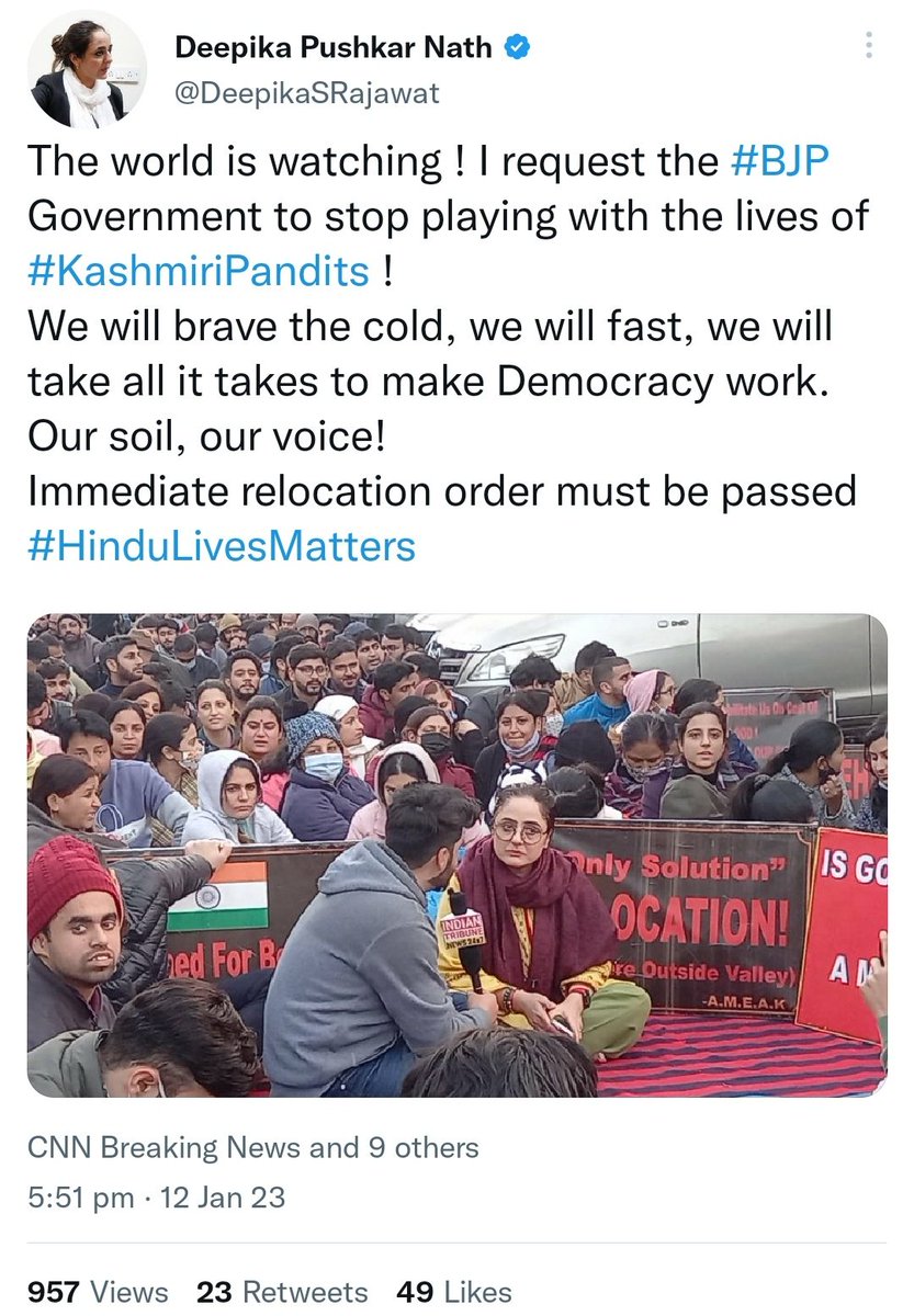 mahpoot's tweet image. PM Package employees protesting at Press Club Jammu. 
#Onlysolutionrelocation
#gobackmanojsinha
#KashmiriPandits
#KashmiriPanditemployees 
#KashmiriHindus 
@BJP4India @Sunil_SharmaBJP @bjpjmudistrict @ImRavinderRaina @AnkurSharma_Adv @pathania_rs @ARanganathan72 @advannadurrani