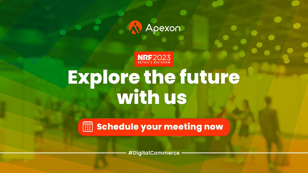 adaptyinc's tweet photo. It's never too early to start planning for the future! Meet us at #NRF2023!
Let’s catch up over a coffee and discuss the latest trends, strategies, and opportunities in eCommerce and how best we can be a part of your success. Book your meeting now - https://t.co/zv5i5cqfOZ https://t.co/5oEJsyQqN4
