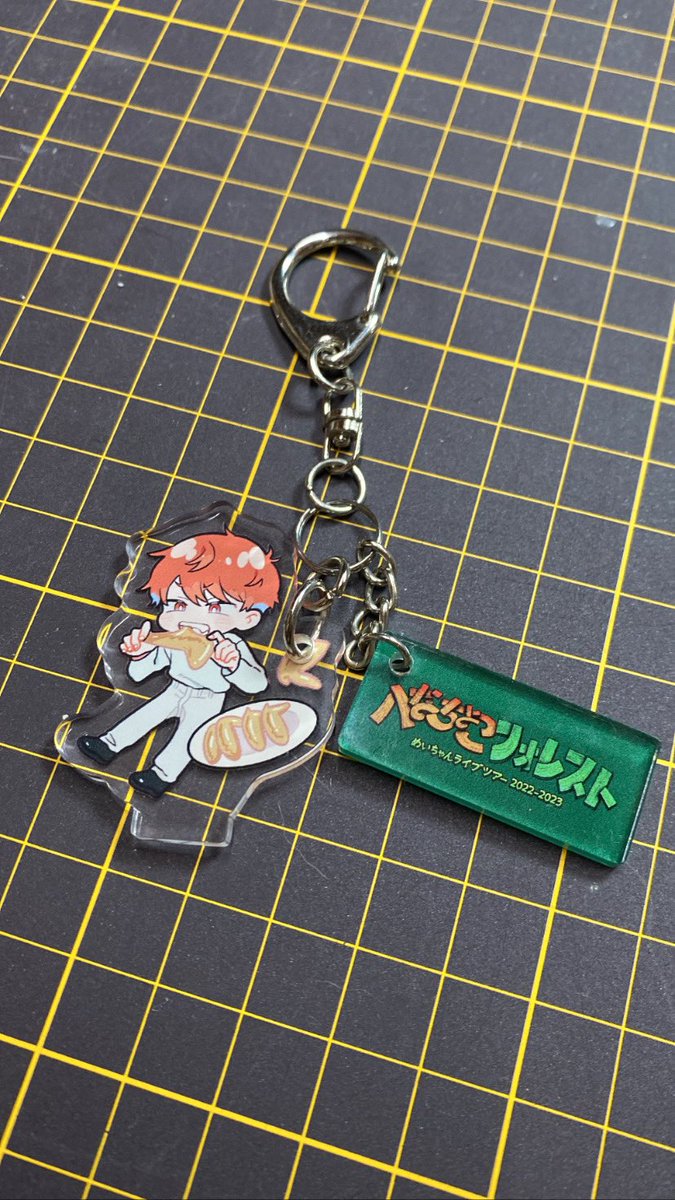 tama_eraser's tweet photo. へなちょこフォレスト
めいちゃんのアクリルスタンドをハンドメイドでアクリルキーホルダーにしました！！！

ライブ最高だった😆

#めいちゃん
#めいちゃんへなちょこフォレスト 
#へなちょこフォレスト
#ハンドメイド https://t.co/fpGG5QfQHk