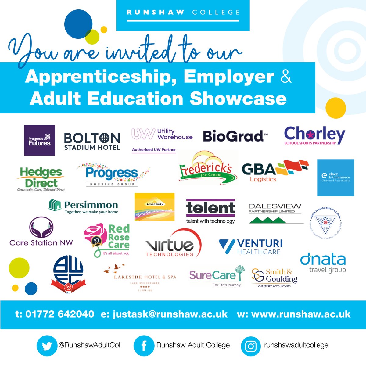 Runshaw Adult College tweet media