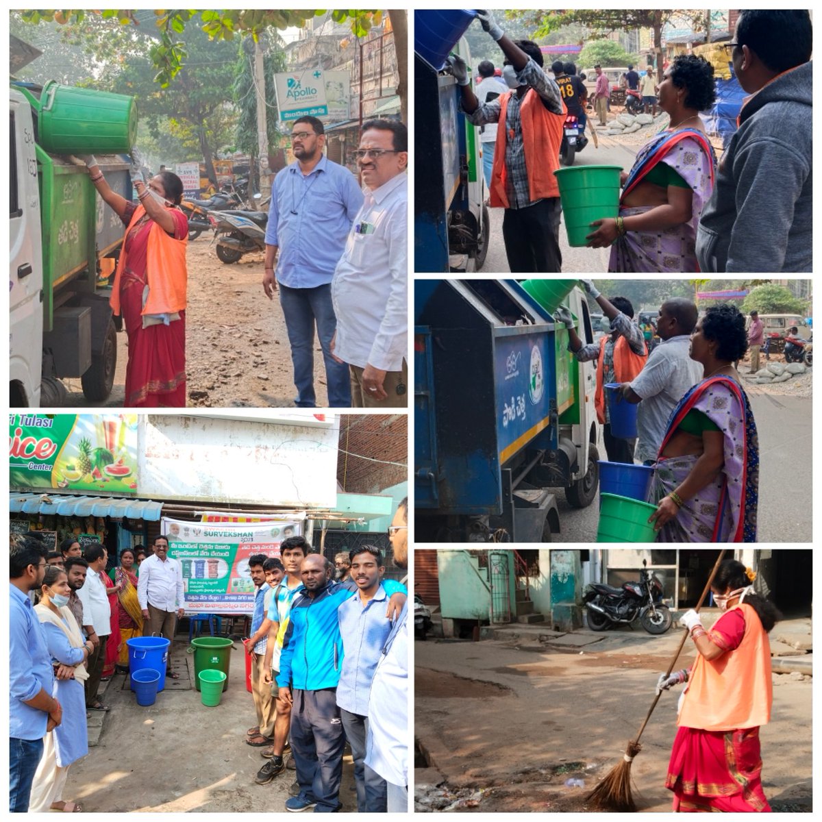 Awareness campaign conducted by GVMC officials to sensitize citizens on source segregation at Kailasapuram road, Ward 46, Zone 5.

#SwachhSurvekshan2023
#SwachhSurvekshan2023Visakhapatnam 
#RGBcampaignVisakhapatnam 
#VizagSaysNotoPlasticSwachhSurvekshan2023Visakhapatnam
