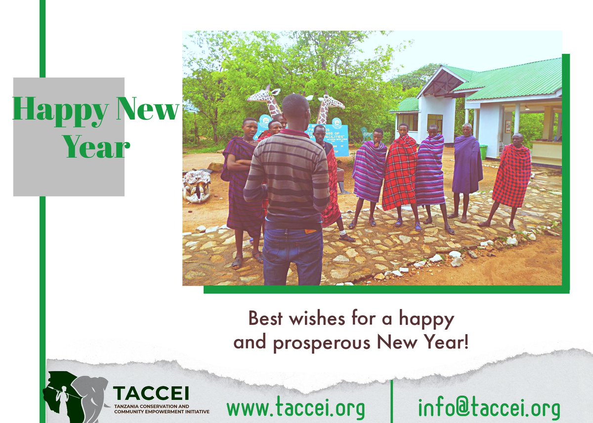 Tacceiofficial's tweet photo. We hope you had a great start off for the new year.
We would like thank you for your continued support and partnership in our mission to conserve biodiversity and safeguard community livelihoods. 
We're excited about what we're going to achieve together in 2023 and beyond. https://t.co/uKPlrMg2z6