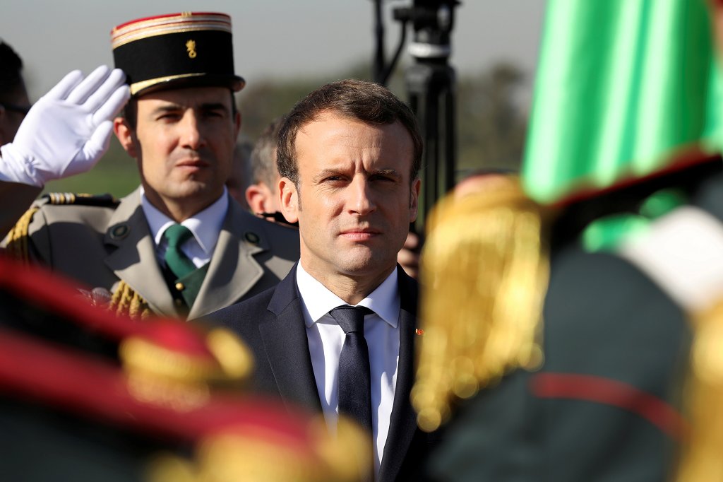 AJEnglish's tweet photo. French President Emmanuel Macron says he will not “ask forgiveness” from Algeria for France’s colonial occupation https://t.co/jETYgGOzQz https://t.co/BNpIS4Fe71