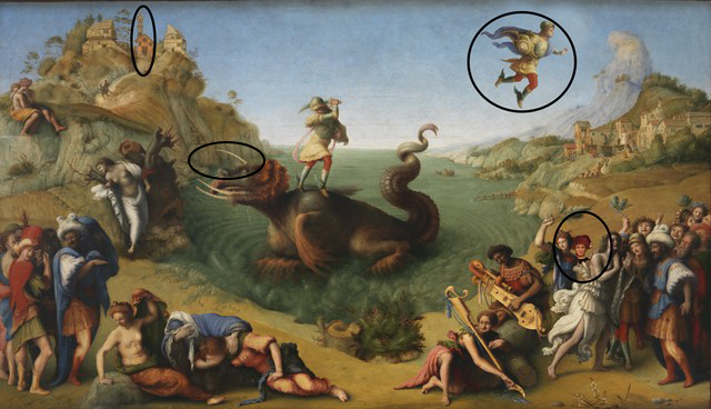 UffiziGalleries's tweet photo. #UffiziQuiz soluzioni:
🔎Perseo vola in direzione opposta
🔎Il mostro marino ha un corno
🔎In alto a sx compare il Santuario di Montesenario, dall'Immacolata Concezione di #PierodiCosimo
🔎L'intruso in basso a dx proviene dall'Adorazione dei Magi di #GentiledaFabriano

Bravissimi https://t.co/Q9u1RvU6G2