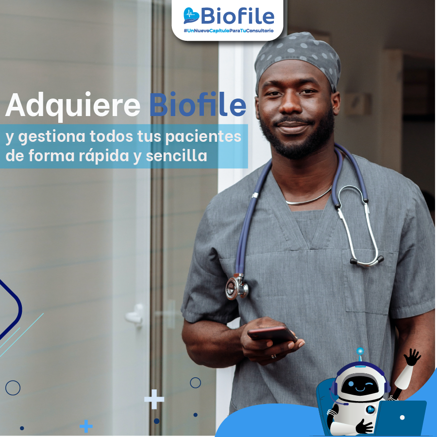 BiofileComCo's tweet photo. ¿Quieres mejorar la eficiencia de tu consultorio médico y ahorrar dinero en la inversión? ¡Nuestro software médico interoperable es la solución perfecta! #UnNuevoCapítuloParaTuConsultorio #Biofile https://t.co/proCjoiKbu