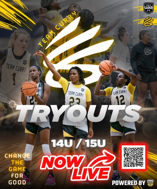 💥It’s Time💥

Team Curry GUAA 15U &amp; 14U Tryouts are live!

Use QR Code to Register!

🖤💛🖤💛🖤💛🖤💛🖤💛🖤💛

#TheBestPlayHere #OverAllUnderNone
