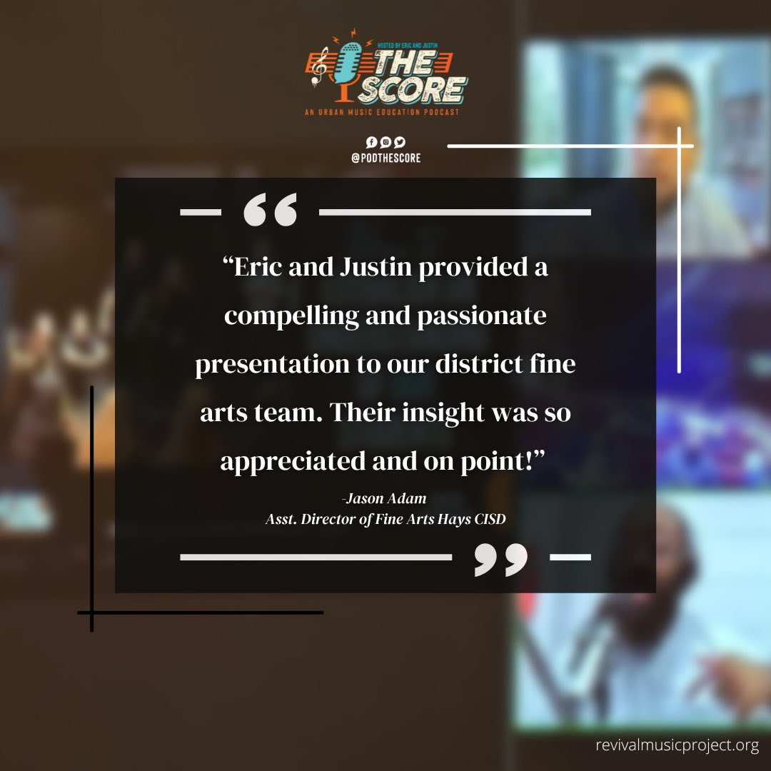 podthescore's tweet image. 🙏🏽Thank you, Jason and @HaysFineArts, for allowing us to share with your fine arts teachers! 

Are you interested in having Eric &amp;amp; Justin present to your fine arts and music teachers? DM us or send us an email! 📧 

#professionaldevelopment #pd #finearts #speakers