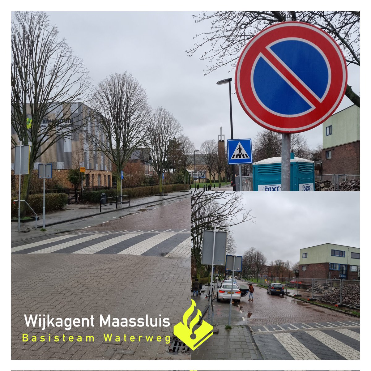 Vandaag het parkeren bij scholen gecontroleerd. Bij de #kindertuin was het een chaos. Aantal mensen aangesproken op hun gedrag. Het liefst willen ouders met auto en al hun kind in school ophalen. 
#slechtweer #veiligheid #Maassluis <a href="/veiligopweg/">Veilig op weg</a> @veiligverkeernl