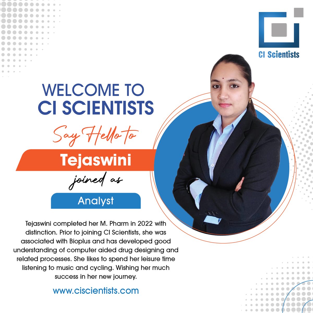 CiScientists's tweet photo. Welcome Onboard

#ciscientists #newjoinee https://t.co/z7Qqr4C0MD