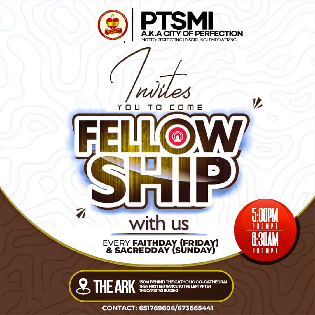 ptsmintl's tweet photo. Come fellowship with us at The Ark!!!
Your testimony is sure!! 
#Fellowship
#PTSMI
#PONTIFF https://t.co/0oFafN9nrp
