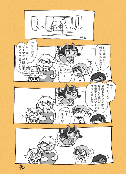 万聖街4コマ(⚠️映画セブンのネタバレがあります⚠️) 
