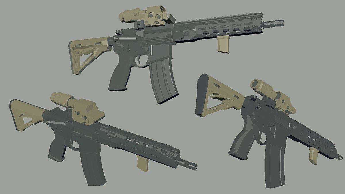 weapon gun assault rifle rifle no humans grey background simple background  illustration images