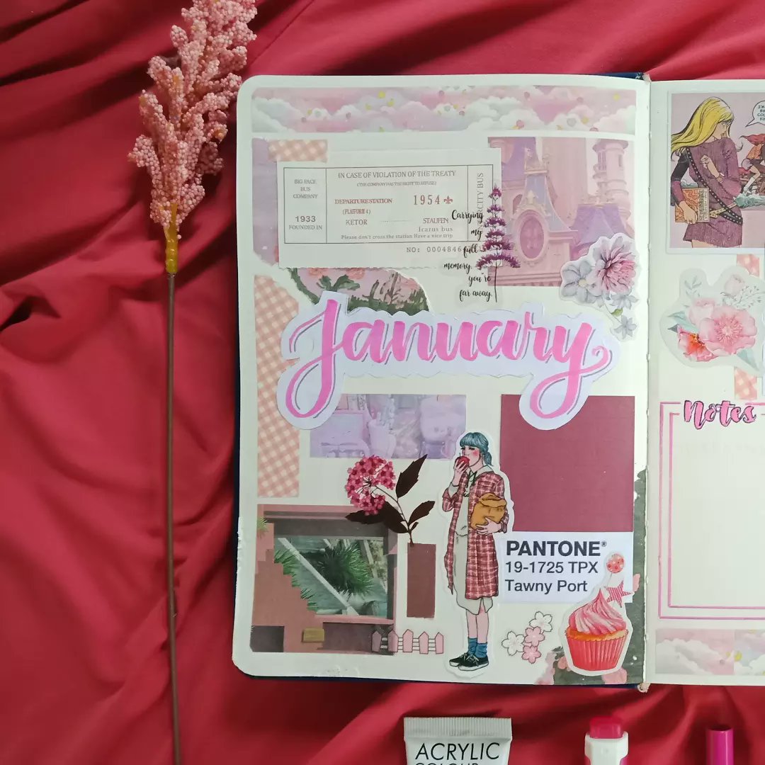 IamBeaRizy's tweet photo. Journal Spreads for January: The Year of Magenta 💖
#BulletJournalling https://t.co/Lex2iLTi6E