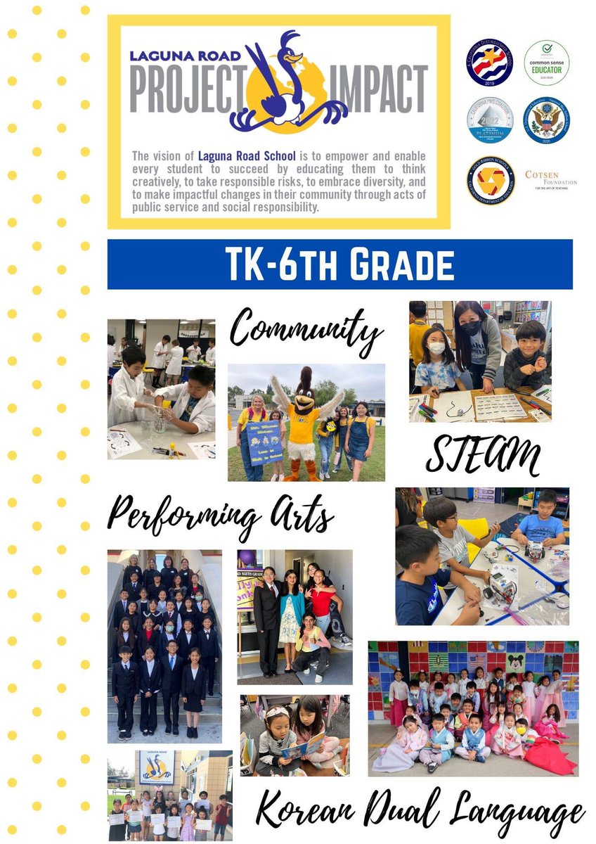 Fullerton School District is about to begin Open Enrollment. If you are thinking about coming to Laguna Road for the 23-24 school year, join us for one of our upcoming tours!