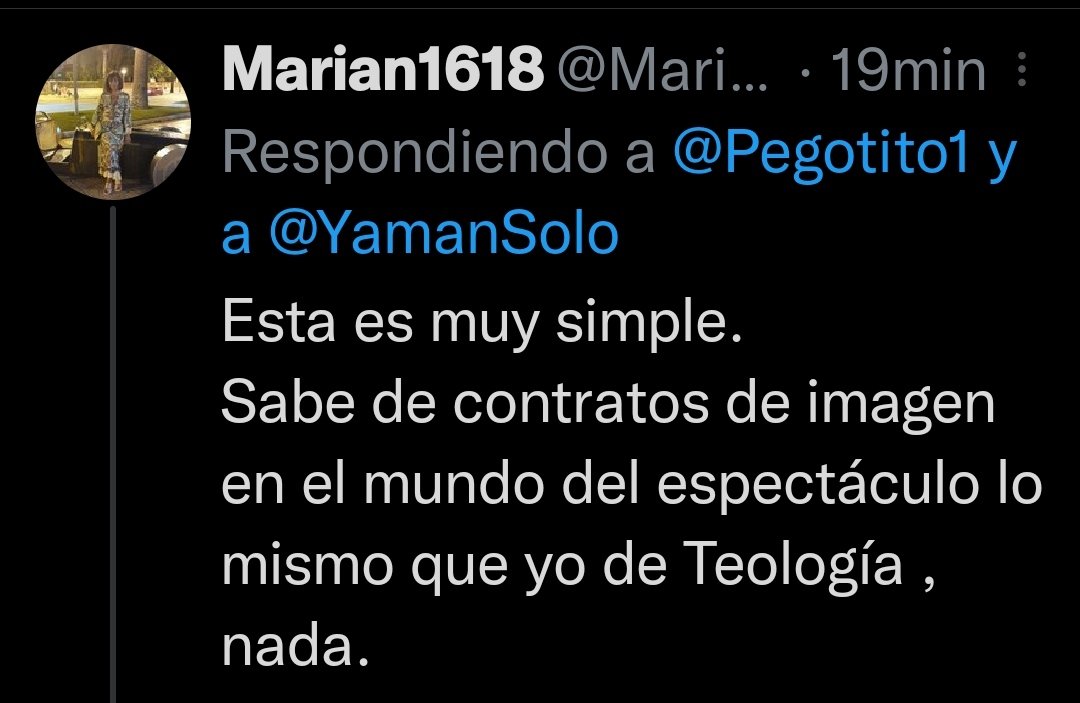 Vaya tú qué todo lo sabes y de todo opinas, que eres como el "Libro gordo de Petete", matemáticas, política, medicina, contratos, cláusulas y resulta que de Teología no tienes ni papa, vaya decepción. Va ser que también eres simple como yo. Contratos de imagen Demet, en serio?🤣