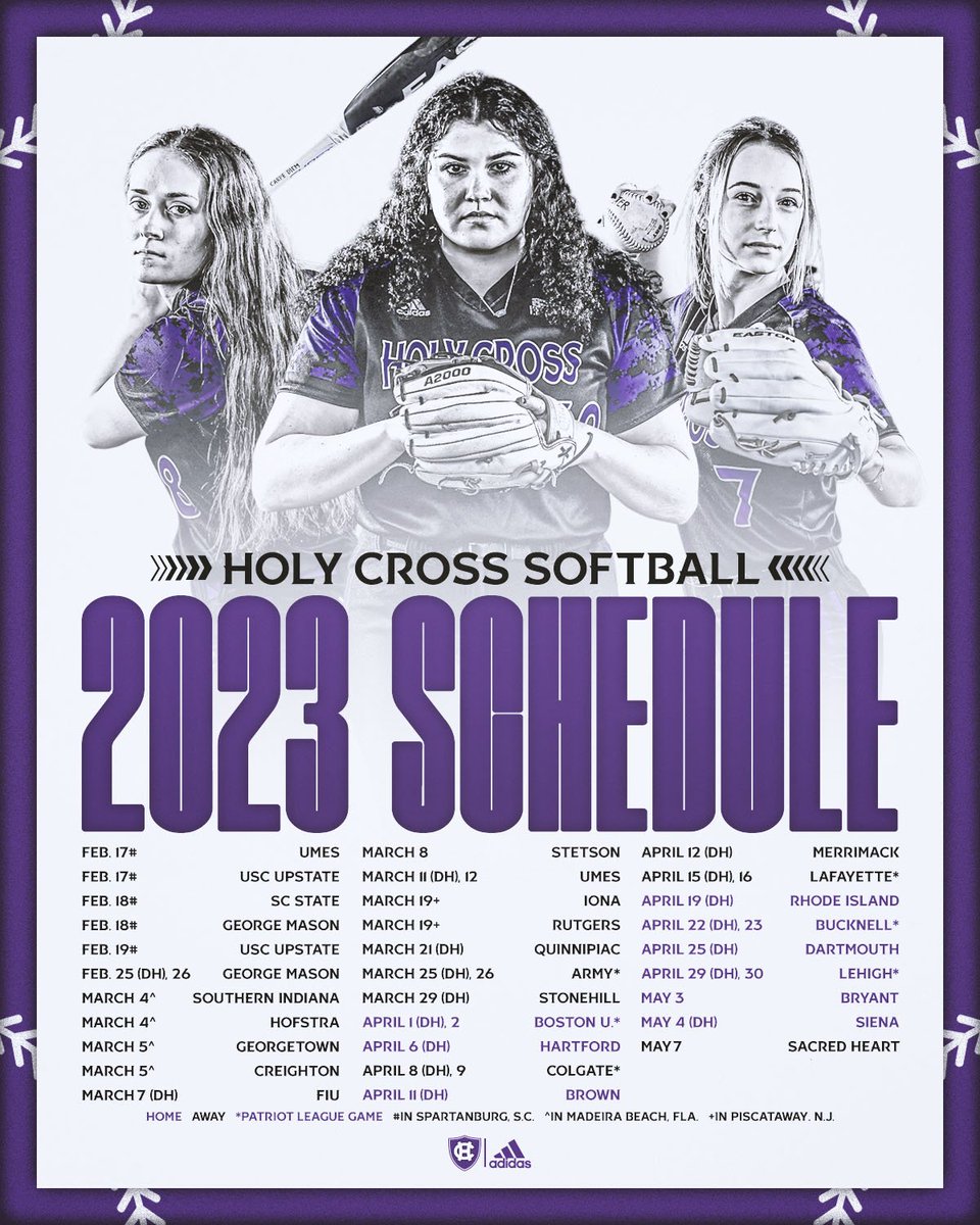 The schedule is out 🥎

Join us for the Leadoff Event on 2/4!
🎟️ bit.ly/3k9Ulu0

#GoCrossGo