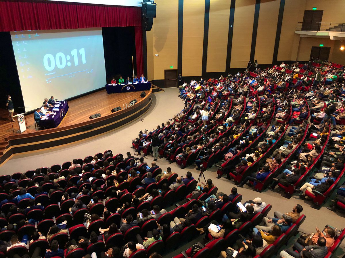 UnachCarrera's tweet photo. #Academia 

Así concluye una jornada democrática y participativa, llena de propuestas y esperanza en el desarrollo de la ciudad de #Riobamba
Se agradece a los asistentes por el orden y respeto brindado durante este evento académico político de interés local 
#SomosComunicación https://t.co/zIOqjLEpr8