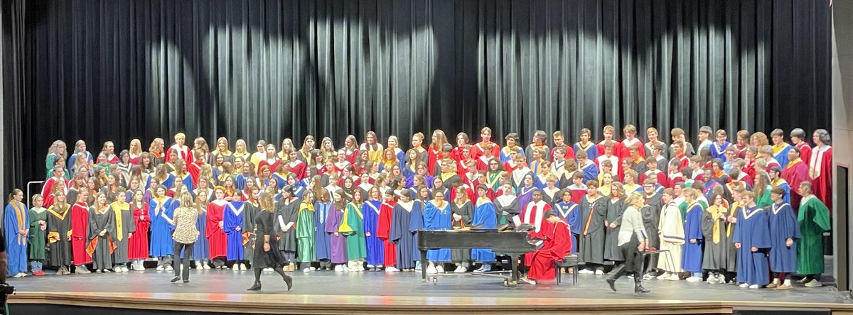 Getting ready for their picture. ⁦<a href="/PMEADistrict1/">PMEA District 1</a>⁩ ⁦<a href="/MontourHSChoirs/">Montour HS Music</a>⁩