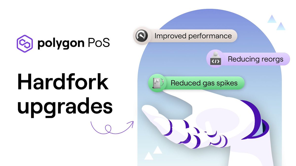 0xPolygon's tweet photo. 📢 GET READY FOR THE HARDFORK 🔥

The proposed hardfork for the #Polygon PoS chain will make key upgrades to the network on Jan 17th. 

This is good news for devs &amp; users -- &amp; will make for better UX.

You will NOT need to do anything differently. Details:
https://t.co/RaBWDjEGrI https://t.co/nipa15YQdZ