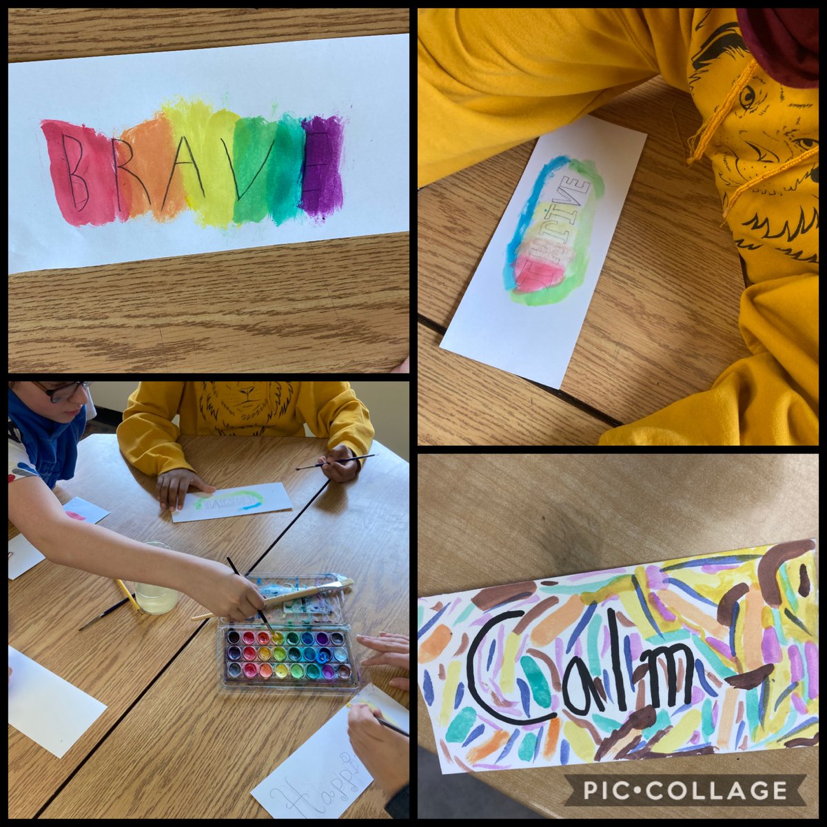 Setting intentions with some beautiful one word #ArtWork 🖌️🎨 What will you focus on this year? #ArtsInEducation #MindsetMatters #MindfulPractice