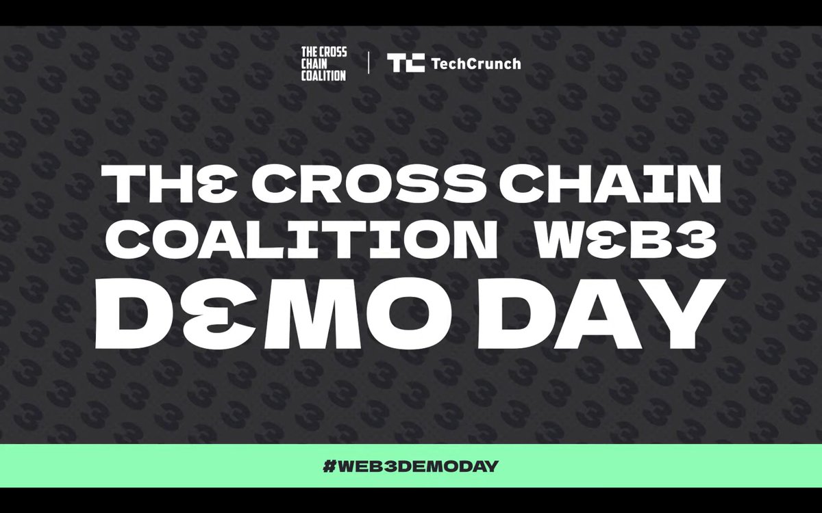 crosschainco's tweet photo. 1/ ✨ THAT'S A WRAP!

With over 2,000 in online attendance, @TechCrunch &amp; @crosschainco's very 1st Web3 Demo Day comes to an end. A quick recap!

· The Top 12
· Special Mentions
· Missed out? Worry not!

👇🧵 https://t.co/wZ7d2lnmnV