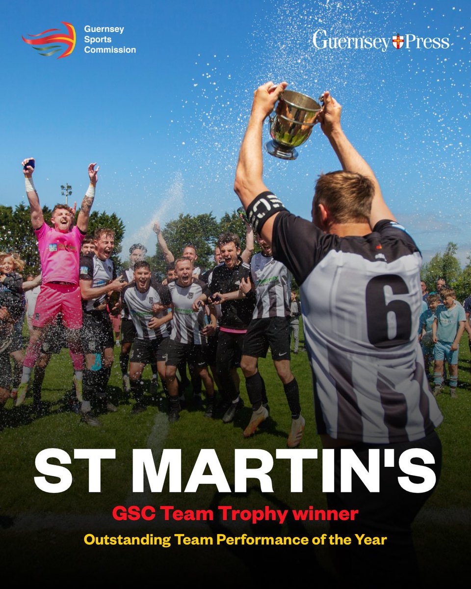 GuernseySports's tweet photo. Now onto the Guernsey Sports Commission team trophy which is awarded to the all-conquering @StMartinsAC Priaulx 21/22 squad who finished the season undefeated and were the first #Guernsey team to lift the Upton trophy in a decade #GSCAwards22 https://t.co/pjL2rdhWyn