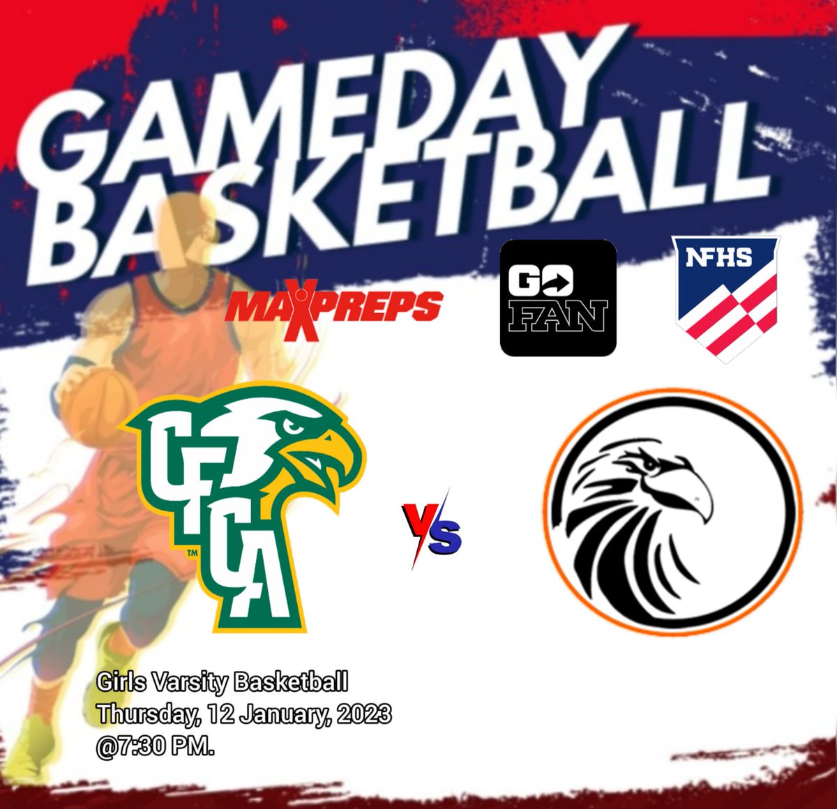 ScoreArena's tweet image. CFCA 🆚 Spruce Creek
📽️: tinyurl.com/3kphu5cr
🏀: Eagles 🆚 Hawks
📅: Thursday, January 12, 2023
⏰: 6:00 PM.
@GreatDay2BAHawk @SpruceCreekGBB @SpruceCreekGBB @cwchamm @duncanschs @cfcaeaglepride @cfcahoops