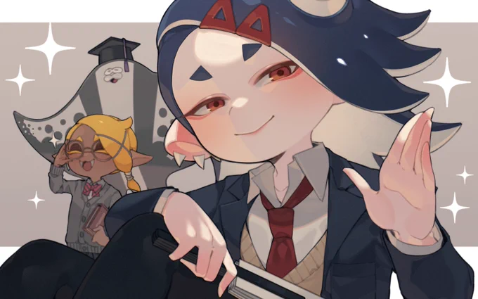 赤パッチン付けてるフウカさん優等生みたいで可愛いのでずっと付けててほしい#Splatoon3 