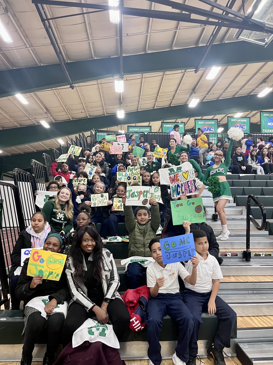 JasperAlum's tweet photo. A lovely day welcoming back alumni Brianna Sheehy '19 &amp; Katherine Prevo '19 for the @Manhattan_WBB Kids Day Game! Brianna &amp; Katherine joined us today from Our Lady Queen of Angels. Thank you for bringing your second and fourth grade classes!

Once as Jasper, always a Jasper! https://t.co/WdluBq6A8Z