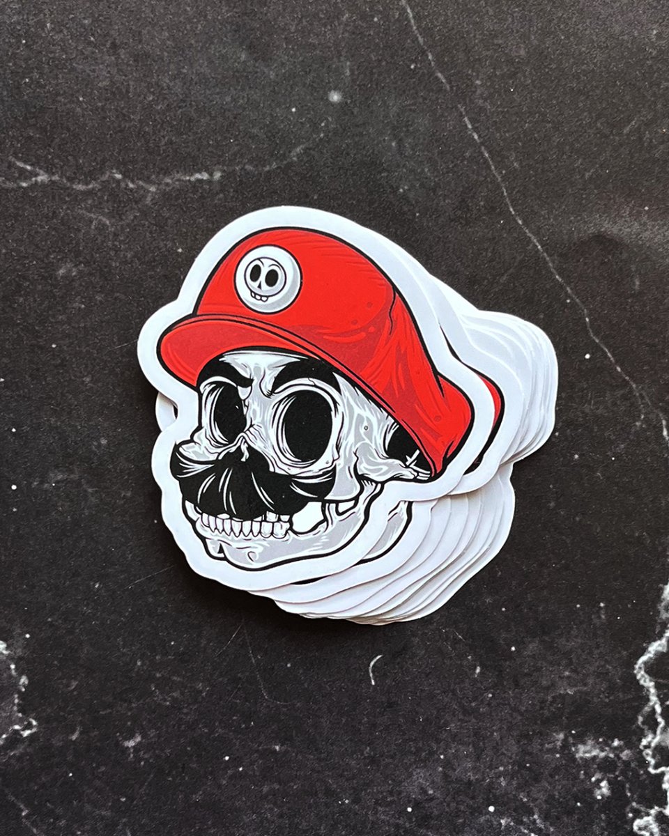 What happen Mario? #customstickers #mariobrossticker #mariosticker #supermario