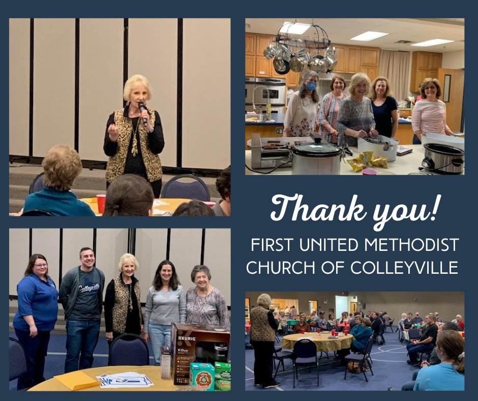 ColleyLibrary's tweet image. Many thanks to First United Methodist Church Colleyville for honoring the Library at dinner last night! We were treated to homemade soups, breads, and desserts and gifted an amazing Keuring K-Duo for staff! We so appreciate the evening of conversation, fellowship, and community.