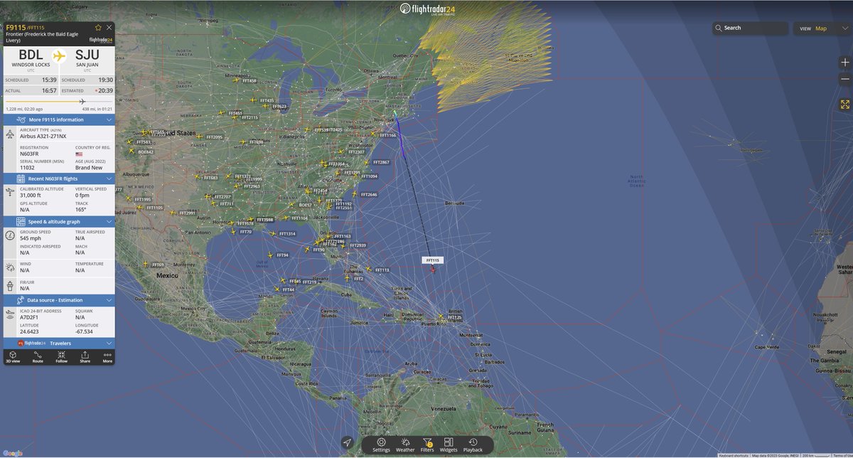 FFT115 with New York on 11330u at 19:15z
#selcal BJ-CG
A321-200NX N603FR 11032