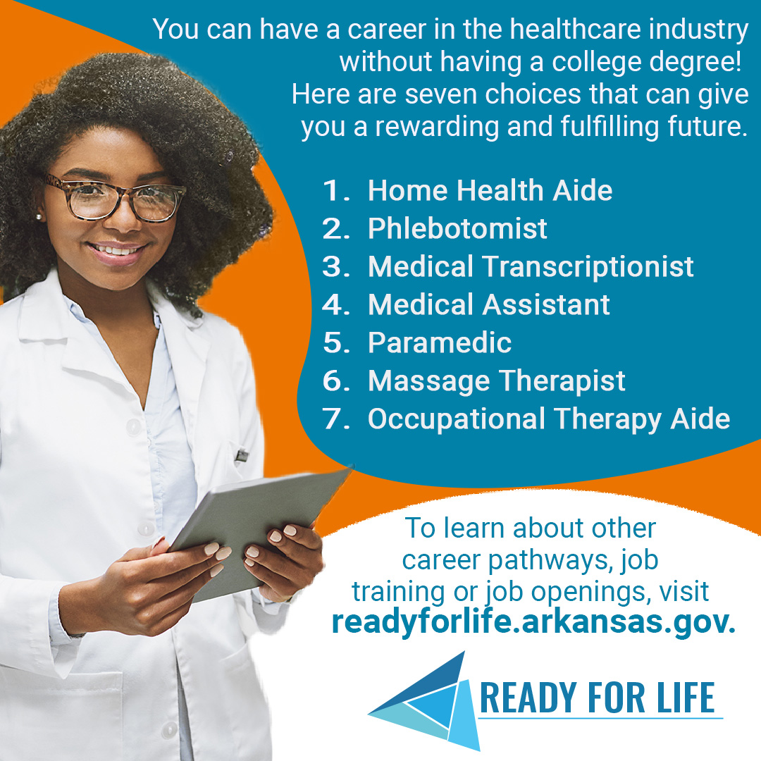 Ready4LifeARGov's tweet photo. Today is National Pharmacist Day! But DYK there are careers in healthcare that do not require a college degree? Check out https://t.co/Q9b2tiwcrI! It’s a one-stop shop for personalized career guidance, training and so much more! #Ready4AR #Together4AR #WorkforceReady https://t.co/1ccH8Qhgb0