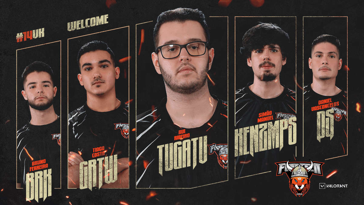 VikingsKR's tweet photo. Para construir nossa nova história precisamos apresentar os companheiros de batalha. 

Sejam bem-vindos a #14VK ⚔️🦊
@BrkVal 
@VTaguT 
@GrTwval 
@ds0fficial 
@KenzmPs 
@NegaraL2 

Vamos juntos buscar o título da @valleague_pt Tempest.
#GOVIKINGS #14VK https://t.co/QQ9kYRbLhc