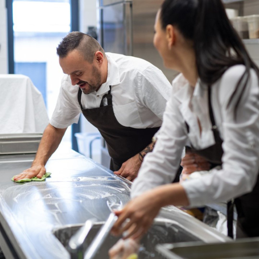 The importance of proper cleaning and sanitizing shouldn’t be overlooked. The FDA found that up to 60% of restaurants fail to follow proper methods, leading to a higher risk of foodborne illness. Learn how you can help protect others: bit.ly/3Wb000a