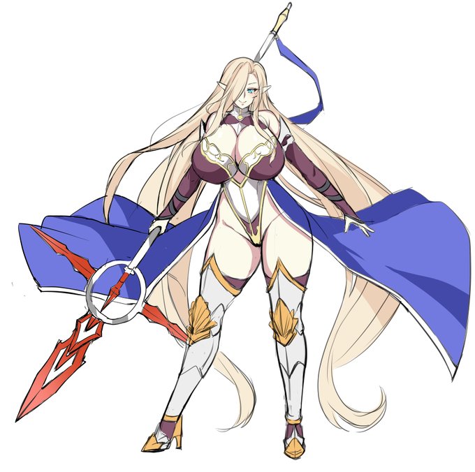 いつぞやに描いてたOCのエルフさん手直しラフ
オリキャラ描くと髪をスーパーロングにしがち 