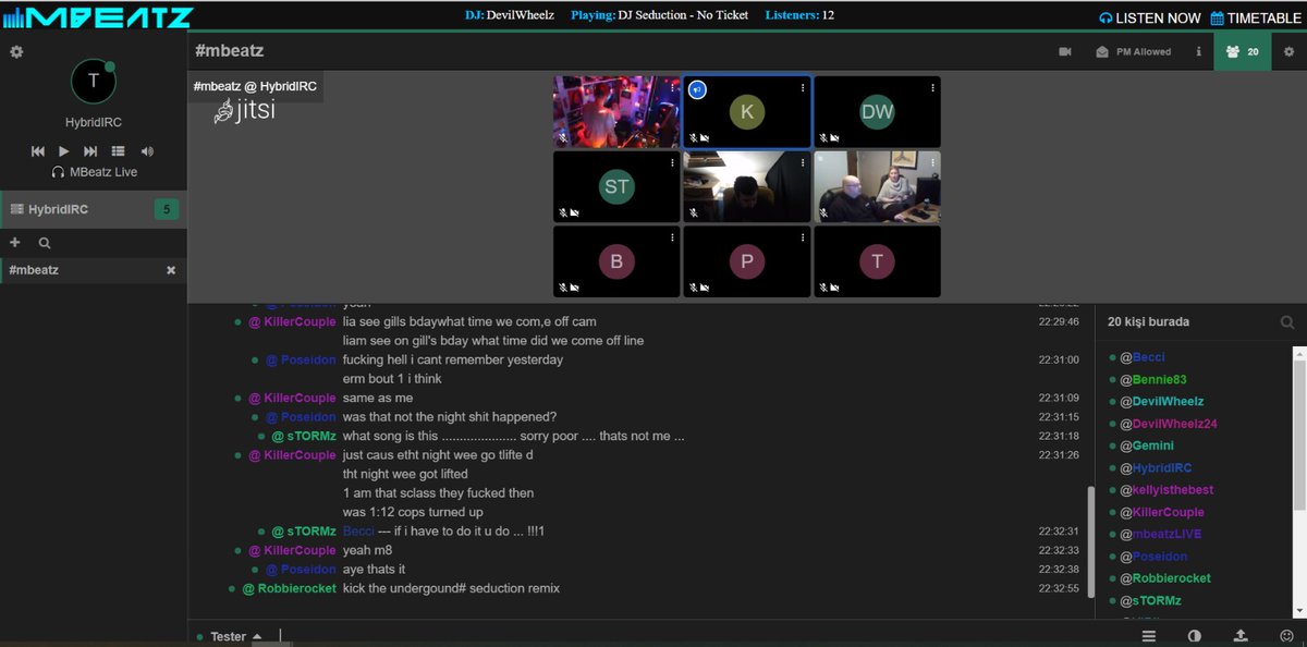 HybridIRC KiwiIRC - Jitsi G�ncellemesi