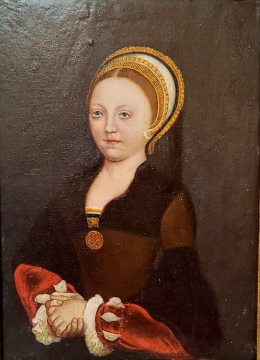 Portrait of an unknown Lady by Hans Holbein, oil on panel ca. 1540-43 and its victorian copies. 😍 #Tudors #Tudor #Art #History #hansholbein #Holbein