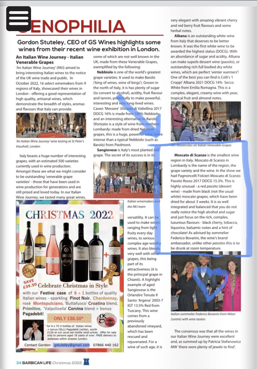 Siamo a Londra con il nostro #moscatodiscanzo e #rossodisera.
Per averlo contattate <a href="/GS_Wines/">GS Wines</a> 🍷
You can finally find our #moscatodiscanzo in London.
Please contact <a href="/GS_Wines/">GS Wines</a> 
Thanks to <a href="/BeaconSrl/">Beacon Srl </a>