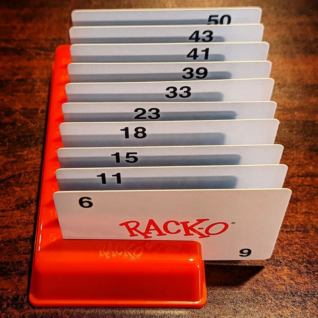 TabletopBellhop's tweet photo. RACK-O!
#IWin #RackO #Cardgame #ClassicCardGame #WinningMove #orderoutofchaos #Gametime https://t.co/6iJjvG5KP3 https://t.co/mZJUnm9nr2