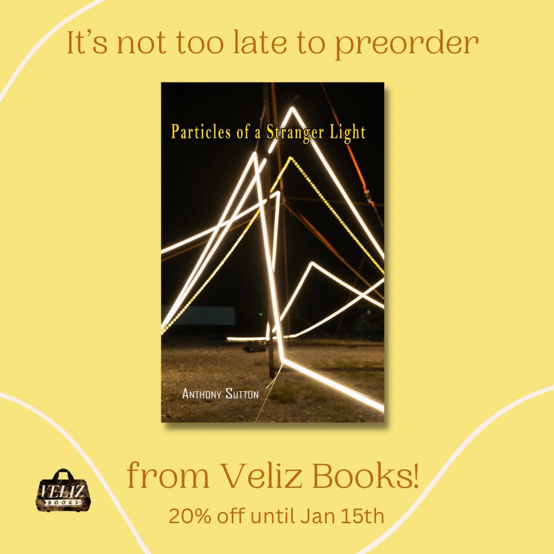 BooksVeliz's tweet photo. Our preorder sale for PARTICLES OF A STRANGER LIGHT by @gothgoof is still going strong! Make sure you grab your copy while it’s 20% off! ✨
#anthonysutton #velizbooks #velizbooksreaders #particlesofastrangerlight https://t.co/XFxczG149y