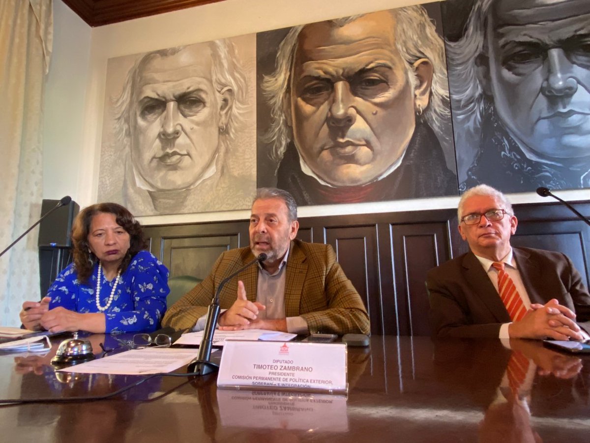 CPPESI_AN's tweet photo. Se instala con éxito la Comisión Permanente de Política Exterior, Soberanía e Integración para el año legislativo 2023, presidida por el Diputado Timoteo Zambrano.  

Una vez instalada, se autoriza la designación de la Embajadora de nuestra República ante el Reino de España. https://t.co/wJoCMf44tM