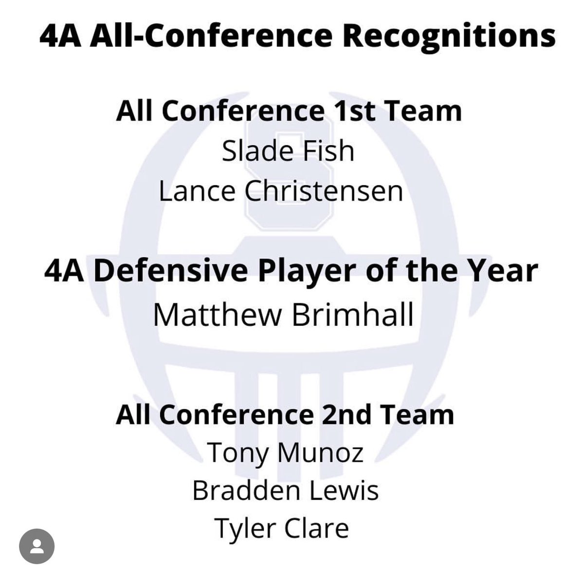 Congrats to these fine young men for being recognized!  Sky’s the limit on what this senior class will achieve in life!  They have left a mark on the program/community that will last a long time!
