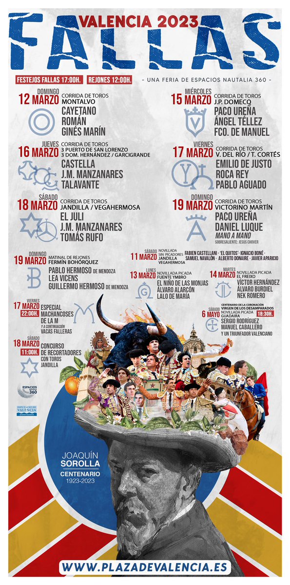 plazadevalencia's tweet photo. [📣] 𝗖𝗔𝗥𝗧𝗘𝗟𝗘𝗦. ¡Desliza y descubre todos los carteles de la 🔥 𝙁𝙚𝙧𝙞𝙖 𝙙𝙚 𝙁𝙖𝙡𝙡𝙖𝙨 𝟮𝟬𝟮𝟯!

🙌🏼 ¡Os esperamos del 11 al 19 de marzo! https://t.co/F1VWCOA1Bk