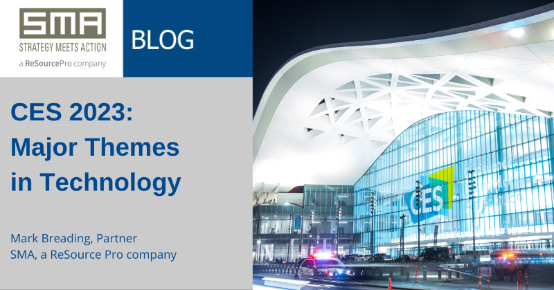 SMAInsurance's tweet photo. @BreadingSMA has just returned from #CES2023 with some great new insights. He will be releasing a series of blogs on his observations, starting with this one where he distills the event into five major themes with a lens on what is most relevant to #insurance. Enjoy!
