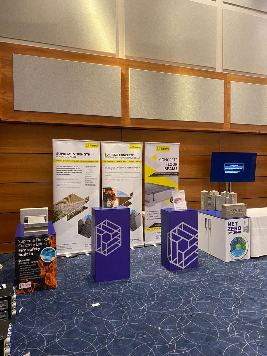 SupremeConcret1's tweet photo. Meet our team at @SelcoBW Annual Conference at the O2 today! Visit stand 11 to view our range of building products including popular beams, padstones & fire-rated lintels. More info on our website: https://t.co/Q1d0gjZuOl
#fireratedlintels #attheheartofbuilding https://t.co/32mRKpxN49