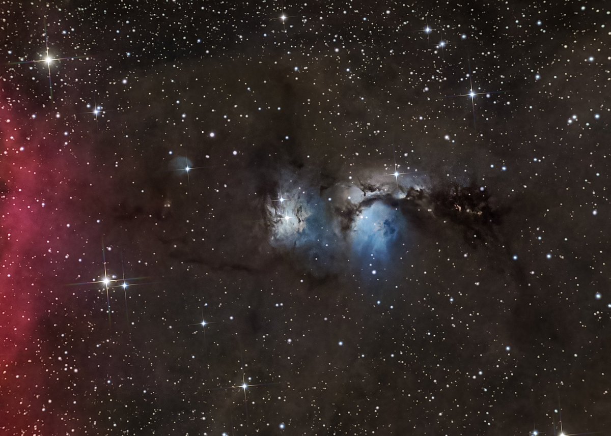 Comparto la que fue mi última foto del 2022, la preciosa nebulosa M78 en Orión #cielosESA <a href="/esa_es/">ESA España</a> 
Hecha con Star Adventurer, Evostar 72ED y Nikon D5600a.