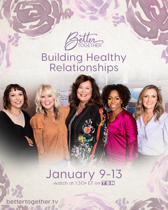 Catch @JuliaJSadler on #bettertogethertv today! Today’s topic: Learning to Apologize. When we learn how to apologize and extend grace to others—we make room for God to heal our hearts and restore our relationships! Tune in at 12:30pm CT on @tbn