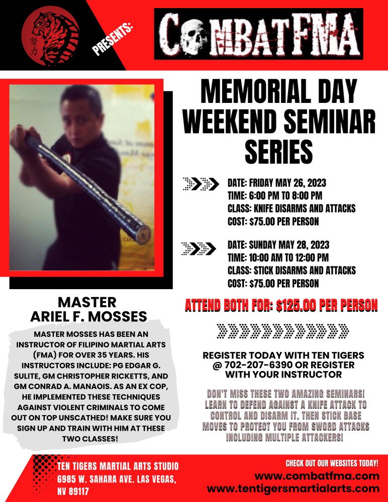 TenTigers2's tweet photo. Memorial Day Weekend 👊 #kempo #karate #LasVegas https://t.co/T3nFxXdNa3